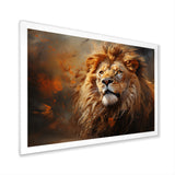 Shimmering Golden Lion Reflections - Lion Home Decor Art
