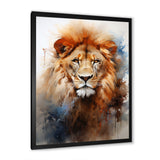 Intense Lions Gaze Realism - Lion Bedroom Wall Art