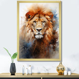 Intense Lions Gaze Realism - Lion Bedroom Wall Art