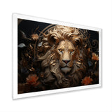 Radiant Luminous Bronze Lion - Lion Wall Art Prints