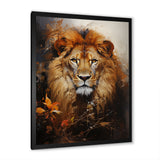 Mighty Monarchs Lion Portrait - Lion Living Room Wall Art