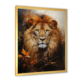 Mighty Monarchs Lion Portrait - Lion Living Room Wall Art