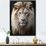 Lions Monochrome Photography - Lion Canvas Wall Art