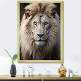 Lions Monochrome Photography - Lion Canvas Wall Art