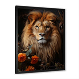 Lions Regal Portraiture - Brown Lion Wall Art