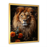 Lions Regal Portraiture - Brown Lion Wall Art