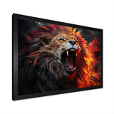 Lions Roaring Echoes - Lion Living Room Wall Art