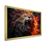 Lions Roaring Echoes - Lion Living Room Wall Art