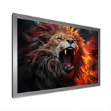 Lions Roaring Echoes - Lion Living Room Wall Art