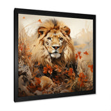 Lion Savannah Dreams - Lion Canvas Wall Art