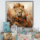 Lion Savannah Dreams - Lion Canvas Wall Art