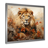 Lion Savannah Dreams - Lion Canvas Wall Art