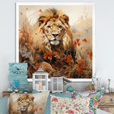 Lion Savannah Dreams - Lion Canvas Wall Art
