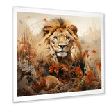 Lion Savannah Dreams - Lion Canvas Wall Art