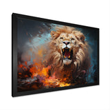Lions Untamed Energy - Brown Lion Wall Art