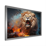 Lions Untamed Energy - Brown Lion Wall Art