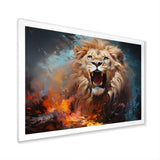Lions Untamed Energy - Brown Lion Wall Art