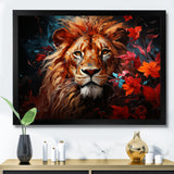 Lion Vivid Majesty - Lion Living Room Wall Art