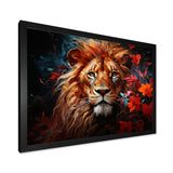 Lion Vivid Majesty - Lion Living Room Wall Art