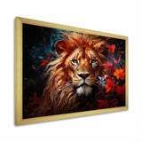 Lion Vivid Majesty - Lion Living Room Wall Art