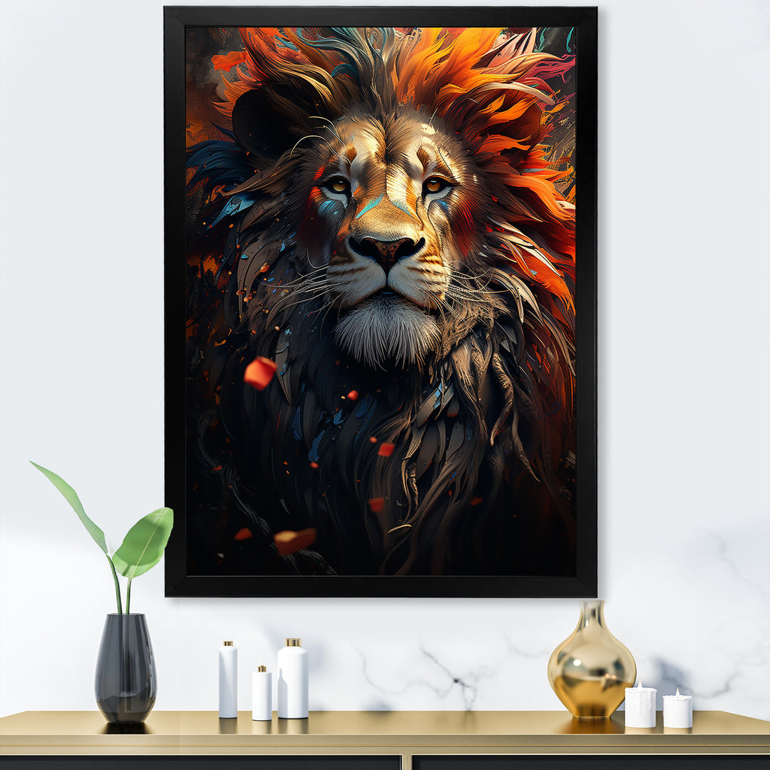 Lion Wild Essence - Lion Canvas Wall Art