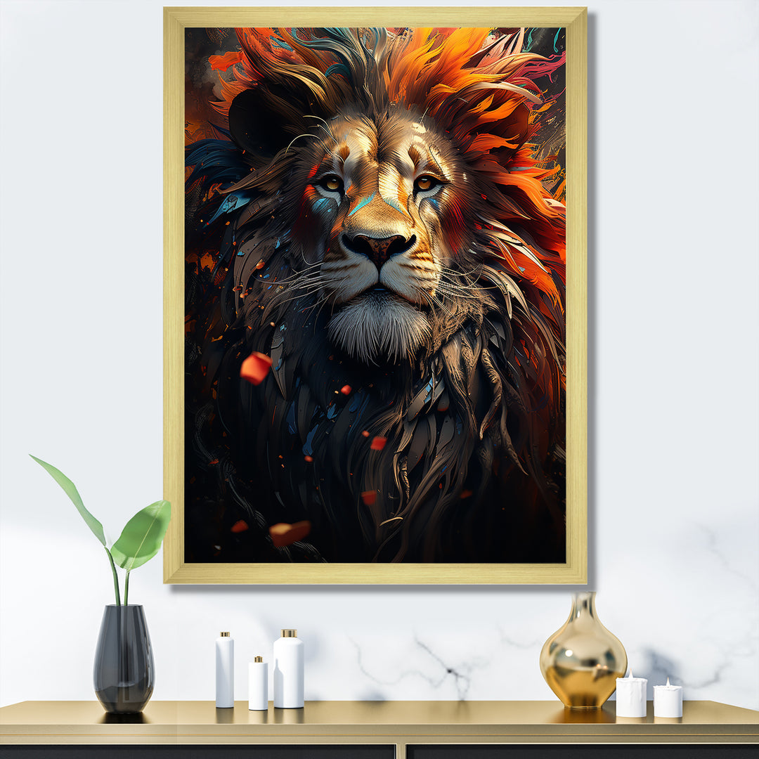 Lion Wild Essence - Lion Canvas Wall Art