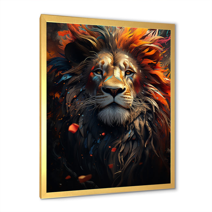 Lion Wild Essence - Lion Canvas Wall Art