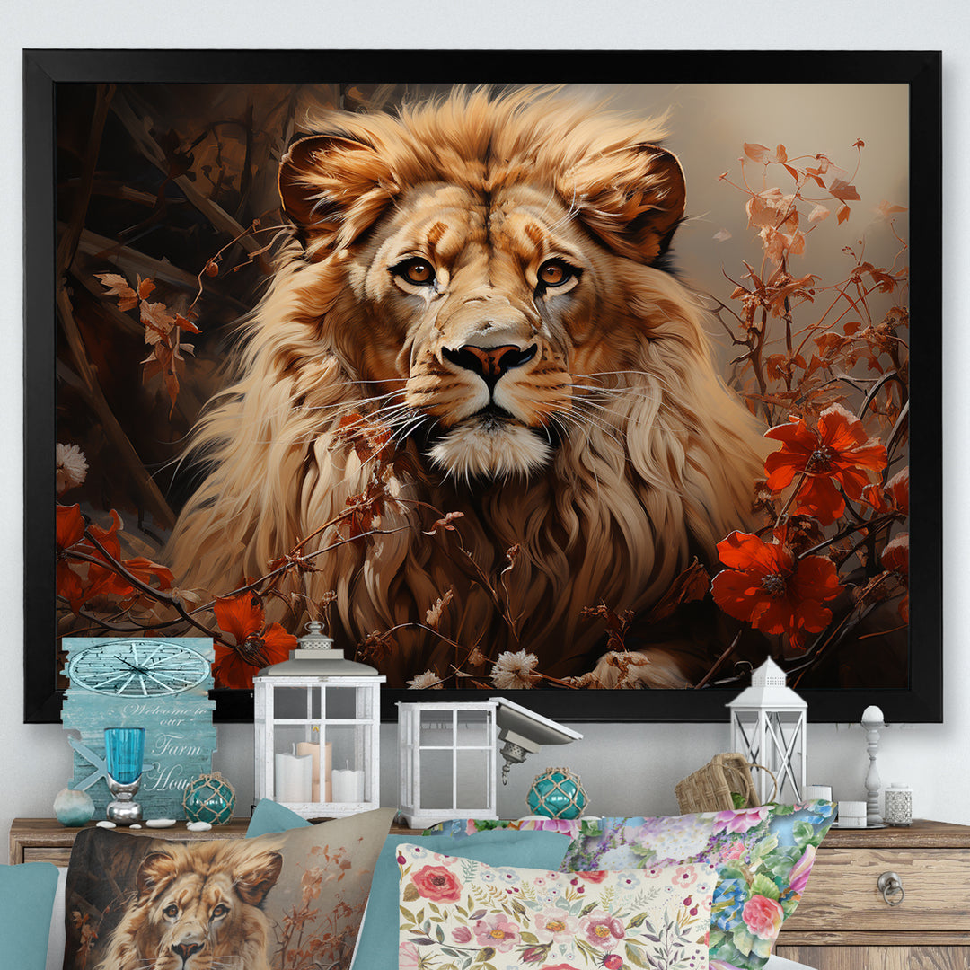 Lion Wilderness Symphony - Lion Wall Decor
