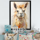Furry Llama Portrait - Llama Wall Art Prints