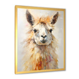 Furry Llama Portrait - Llama Wall Art Prints