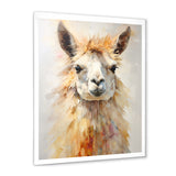 Furry Llama Portrait - Llama Wall Art Prints