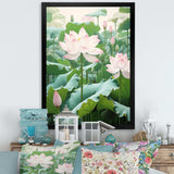 Lotus Minimalism Dream I - Floral Canvas Wall Art