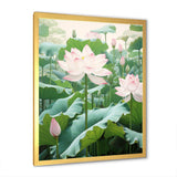 Lotus Minimalism Dream I - Floral Canvas Wall Art