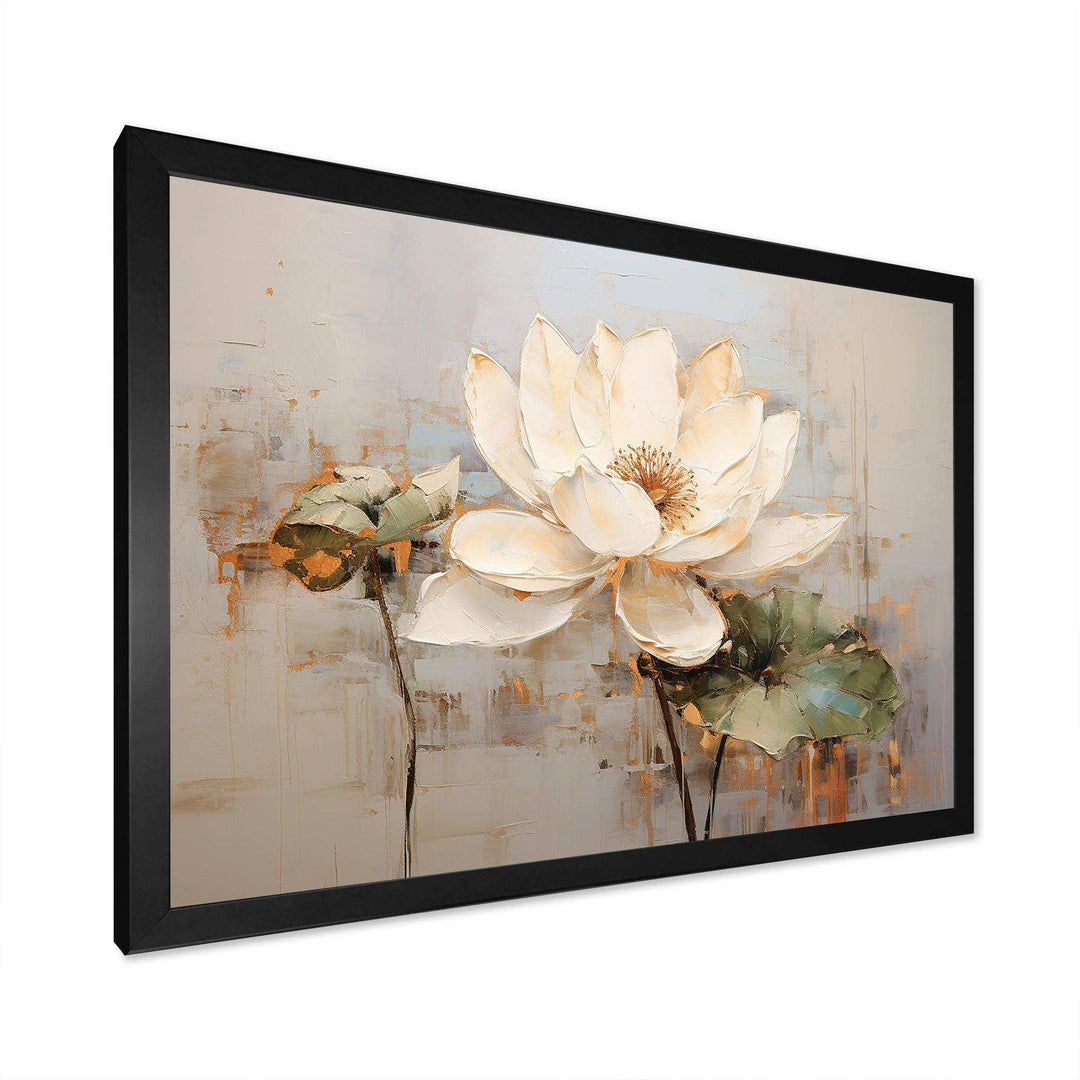 Vintage Lotus Connection II - Floral Canvas Wall Art