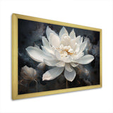 Serenity Blossum Lotus - Floral Canvas Wall Art