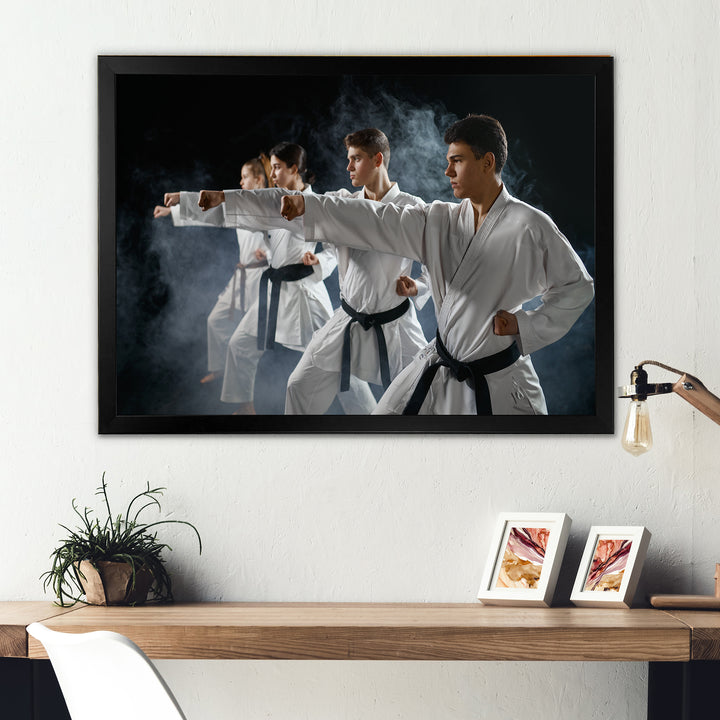 Martial Arts Fight Training Studio I - Martial Arts Canvas Wall Art