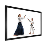 Martial Arts Teen Boy Fight Training Studio - Martial Arts Canvas Wall Art