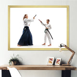 Martial Arts Teen Boy Fight Training Studio - Martial Arts Canvas Wall Art