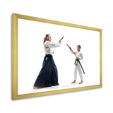 Martial Arts Teen Boy Fight Training Studio - Martial Arts Canvas Wall Art