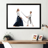 Martial Arts Teen Boy Fight Training Studio I - Martial Arts Canvas Wall Art
