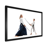 Martial Arts Teen Boy Fight Training Studio I - Martial Arts Canvas Wall Art