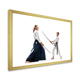 Martial Arts Teen Boy Fight Training Studio I - Martial Arts Canvas Wall Art
