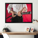 Man Training Aikido Martial Arts Studio - Martial Arts Canvas Wall Art