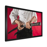 Man Training Aikido Martial Arts Studio - Martial Arts Canvas Wall Art