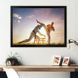 Martial Arts Karate Fighters Outdoors - Martial Arts Canvas Wall Art