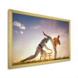 Martial Arts Karate Fighters Outdoors - Martial Arts Canvas Wall Art