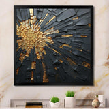 Black And Gold Abstract Meditation II - Abstract Canvas Wall Art