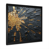 Black And Gold Abstract Meditation II - Abstract Canvas Wall Art