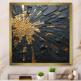 Black And Gold Abstract Meditation II - Abstract Canvas Wall Art