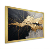 Black And Gold Abstract Meditation I - Abstract Canvas Wall Art